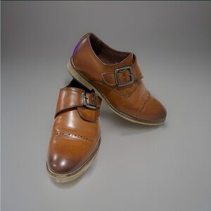 Stacy Adams Kids Brown Buckle Dress Shoes